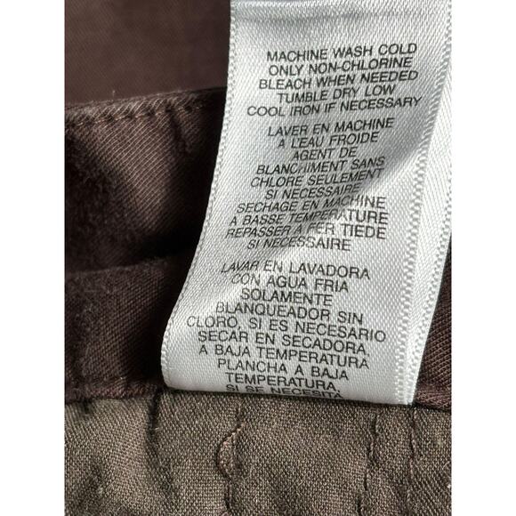 MICHAEL Michael Kors Pants Womens 6 Brown Gramercy Fit Stretch Straight Leg - Picture 6 of 9
